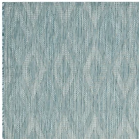 Safavieh Courtyard Collection Elisa Geometric Indoor/Outdoor Square Area Rug