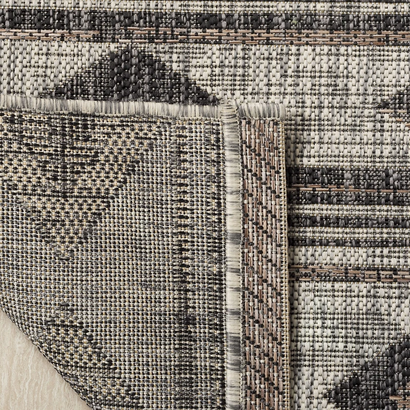 Safavieh Courtyard Collection Luana Geometric Indoor/Outdoor Area Rug