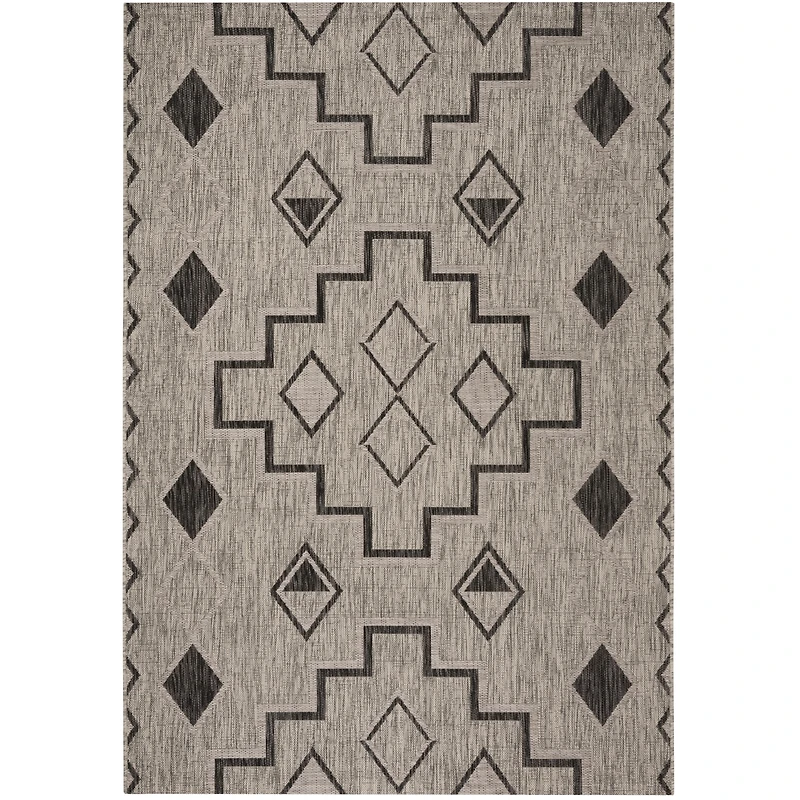 Safavieh Courtyard Collection Ambrose Geometric Indoor/Outdoor Area Rug