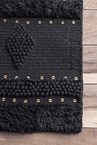 nuLoom Durden High Low Geometric Wool Woven Rug