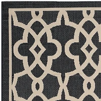 Safavieh Courtyard Collection Ariana Oriental Indoor/Outdoor Area Rug