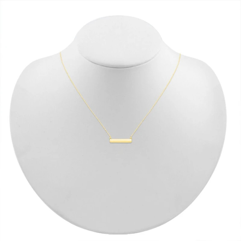 Womens 10K Gold 18 Inch Pendant Necklace