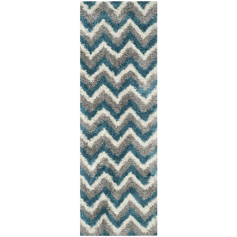 Safavieh Shag Kids Collection Byron Geometric Runner Rug