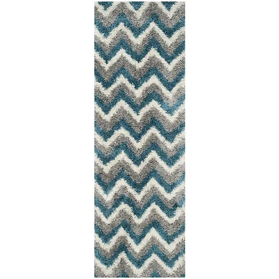 Safavieh Shag Kids Collection Byron Geometric Runner Rug