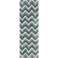 Safavieh Shag Kids Collection Byron Geometric Runner Rug