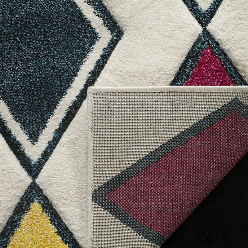 Safavieh Hollywood Collection Stripes Geometric Square Area Rug