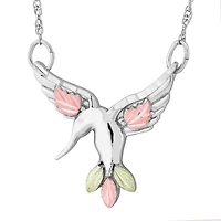 Black Hills Gold Landstroms Womens Sterling Silver 18 Inch Pendant Necklace