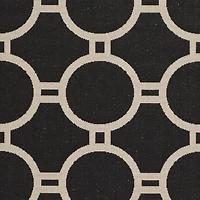 Safavieh Courtyard Collection Shag Geometric Indoor/Outdoor Runner Rug