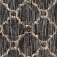 Safavieh Courtyard Collection Ian Geometric Indoor/Outdoor Square Area Rug