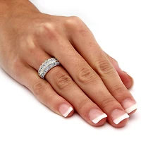 Womens 1 /4 CT. T.W. Cubic Zirconia 14K Gold Over Brass Engagement Ring