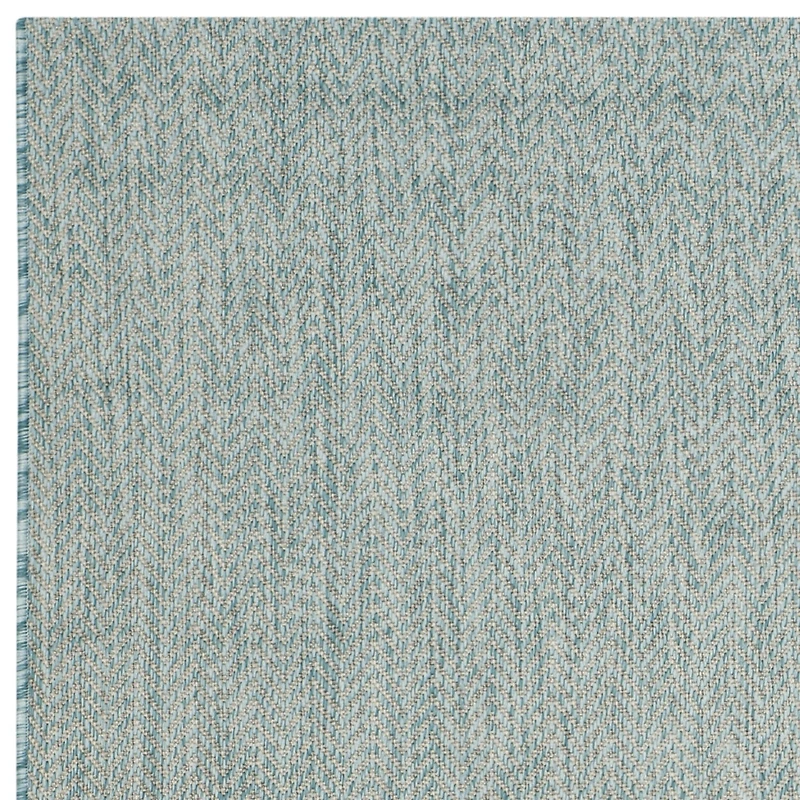 Safavieh Courtyard Collection Katelyn Geometric Indoor/Outdoor Round Area Rug
