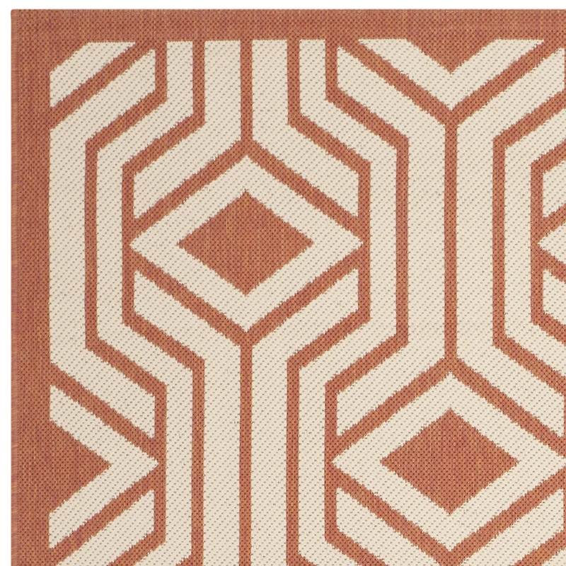 Safavieh Courtyard Collection Dorothy Geometric Indoor/Outdoor Area Rug