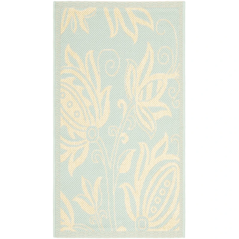 Safavieh Courtyard Collection Tarek Floral Indoor/Outdoor Area Rug