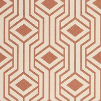 Safavieh Courtyard Collection Dorothy Geometric Indoor/Outdoor Area Rug