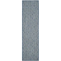 Safavieh Courtyard Collection Adelaide Geometric Indoor/Outdoor Runner Rug