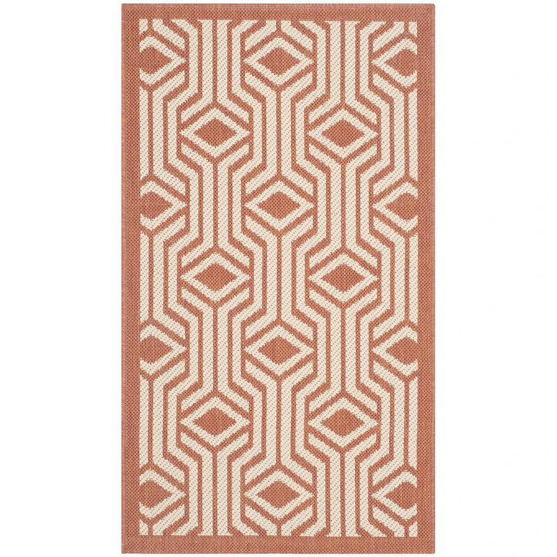 Safavieh Courtyard Collection Dorothy Geometric Indoor/Outdoor Area Rug
