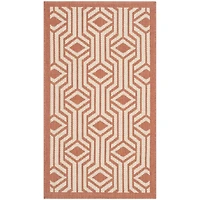 Safavieh Courtyard Collection Dorothy Geometric Indoor/Outdoor Area Rug