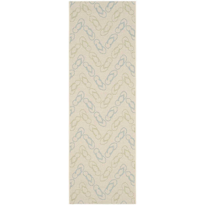 Safavieh Courtyard Collection Andreas Geometric Indoor/Outdoor Runner Rug