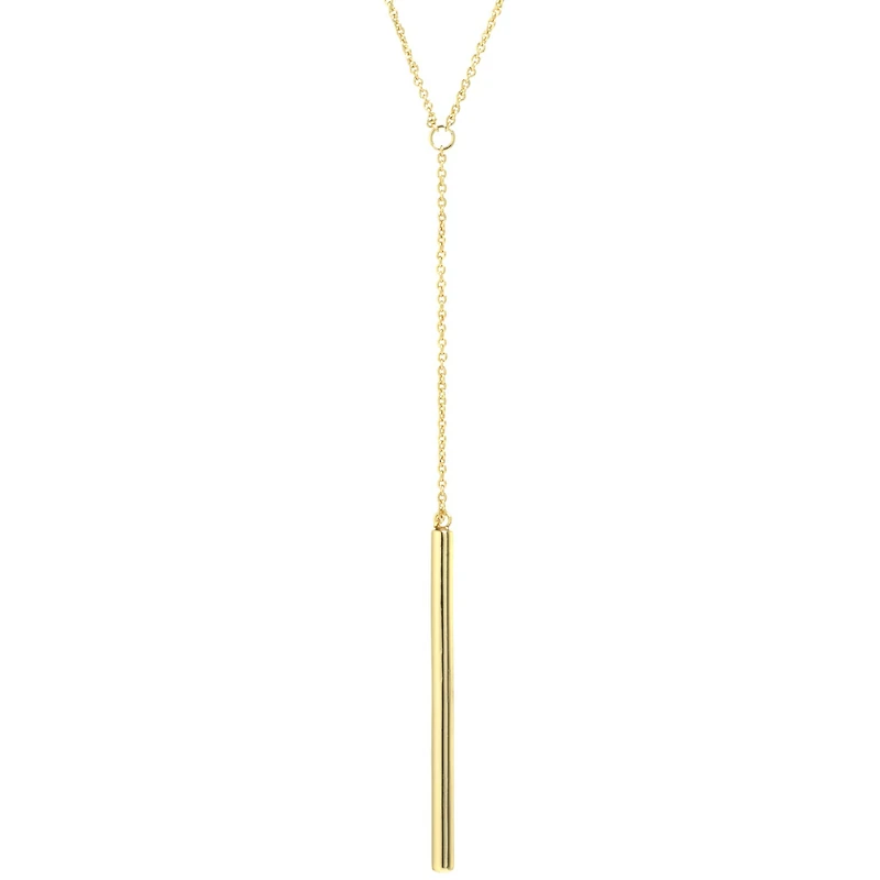 Silver Treasures Womens 14K Gold Over Silver 30 Inch Y Necklace