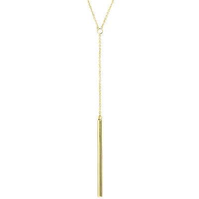Silver Treasures Womens 14K Gold Over Silver 30 Inch Y Necklace