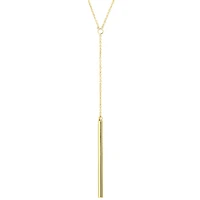 Silver Treasures Womens 14K Gold Over Silver 30 Inch Y Necklace