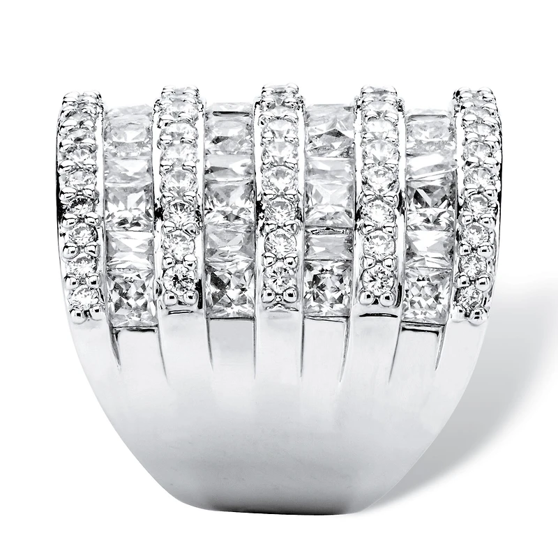 Womens Cubic Zirconia Cocktail Ring