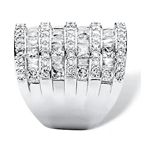 Womens Cubic Zirconia Cocktail Ring