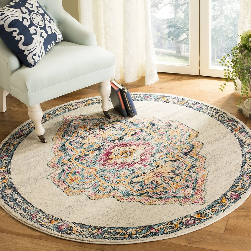 Safavieh Monaco Collection Ilean Oriental Round Area Rug