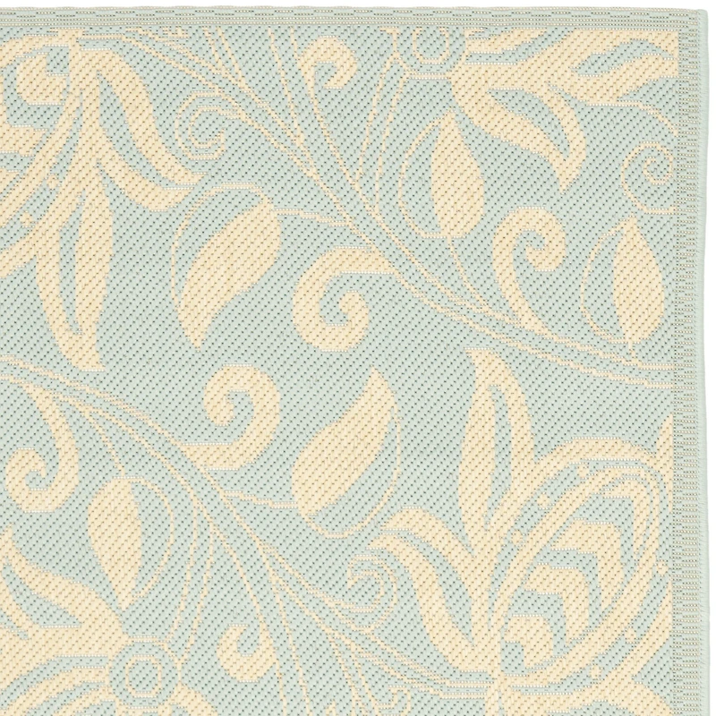 Safavieh Courtyard Collection Tarek Floral Indoor/Outdoor Runner Rug