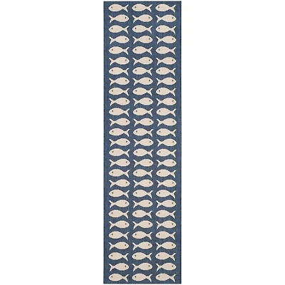 Safavieh Courtyard Collection Alfred Geometric Indoor/Outdoor Runner Rug