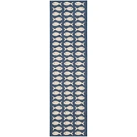 Safavieh Courtyard Collection Alfred Geometric Indoor/Outdoor Runner Rug