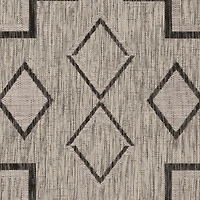 Safavieh Courtyard Collection Ambrose Geometric Indoor/Outdoor Area Rug
