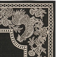 Safavieh Courtyard Collection Kestrel Oriental Indoor/Outdoor Square Area Rug