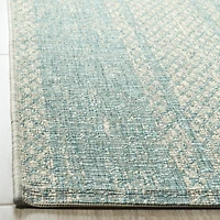 Safavieh Courtyard Collection Elena Geometric Indoor/Outdoor Round Area Rug