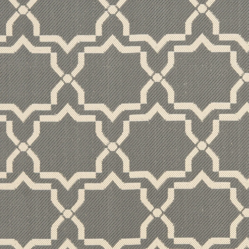 Safavieh Courtyard Collection Caymen Oriental Indoor/Outdoor Square Area Rug