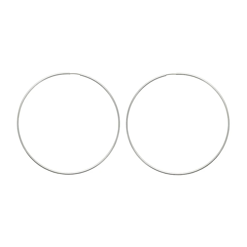 Mixit Womens 80mm Hoop Earrings