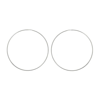 Mixit Womens 80mm Hoop Earrings