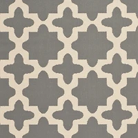 Safavieh Courtyard Collection Bokhara Geometric Indoor/Outdoor Round Area Rug