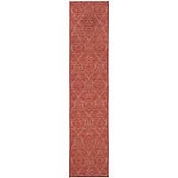 Safavieh Courtyard Collection Louise Damask Indoor/Outdoor Runner Rug