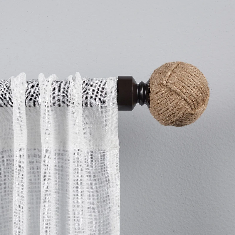 Exclusive Home Curtains Rope Knot 1 Adjustable Curtain Rod