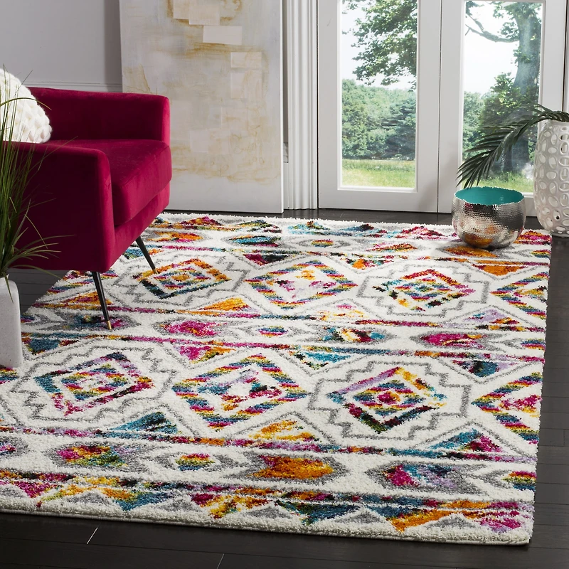 Safavieh Colleen Geometric Shag Rectangular Rugs