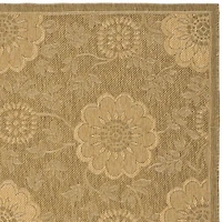Safavieh Courtyard Collection Crystal Oriental Indoor/Outdoor Runner Rug
