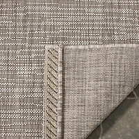 Safavieh Courtyard Collection Dallas Stripe Indoor/Outdoor Square Area Rug
