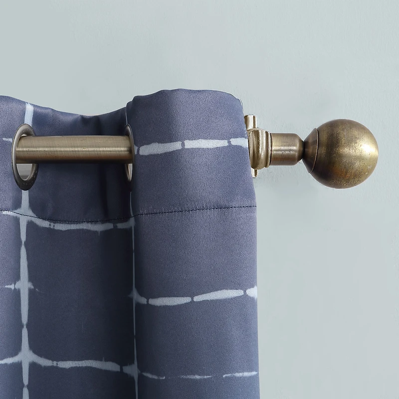Sun Zero Saki Grommet Top Energy Saving Blackout Single Curtain Panel