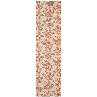 Safavieh Courtyard Collection Omar Floral Indoor/Outdoor Runner Rug