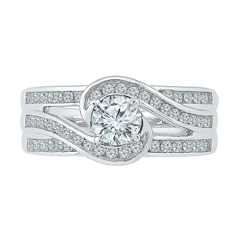 Womens Lab Created Sapphire Sterling Silver Cocktail Ring