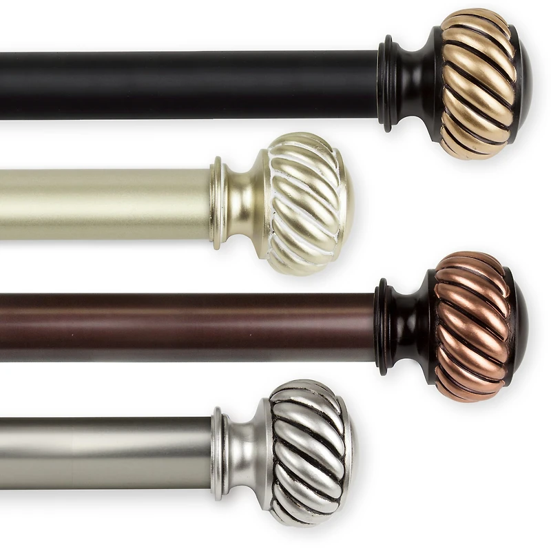 Rod Desyne Baldir 1 Adjustable Curtain