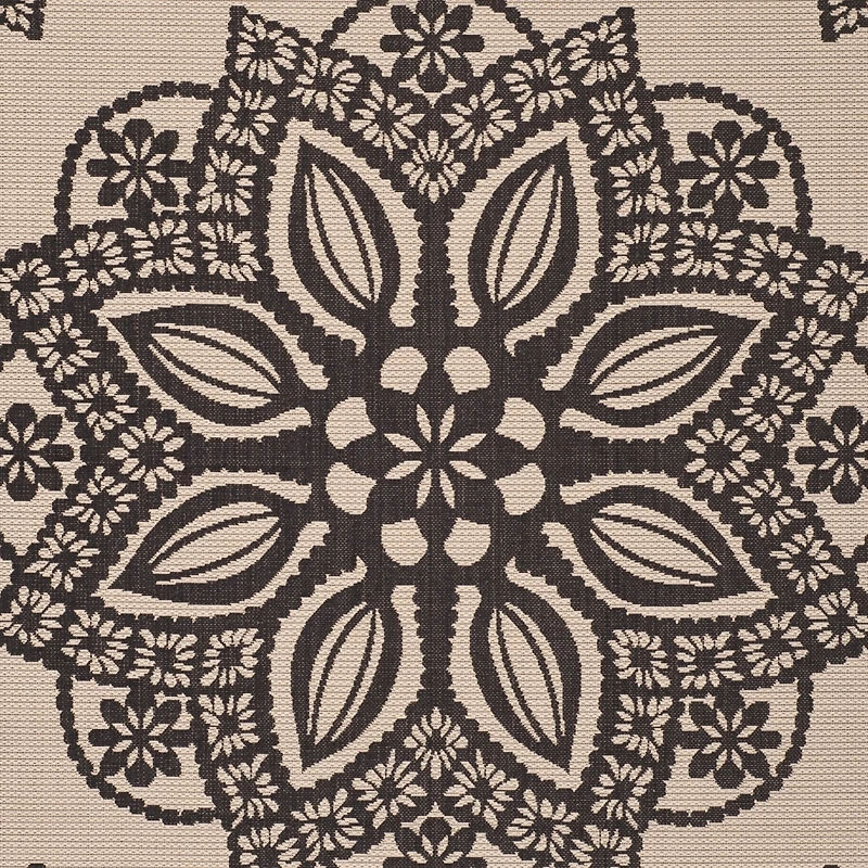 Safavieh Courtyard Collection Kimberly Oriental Indoor/Outdoor Round Area Rug