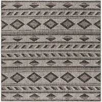 Safavieh Courtyard Collection Luana Geometric Indoor/Outdoor Square Area Rug