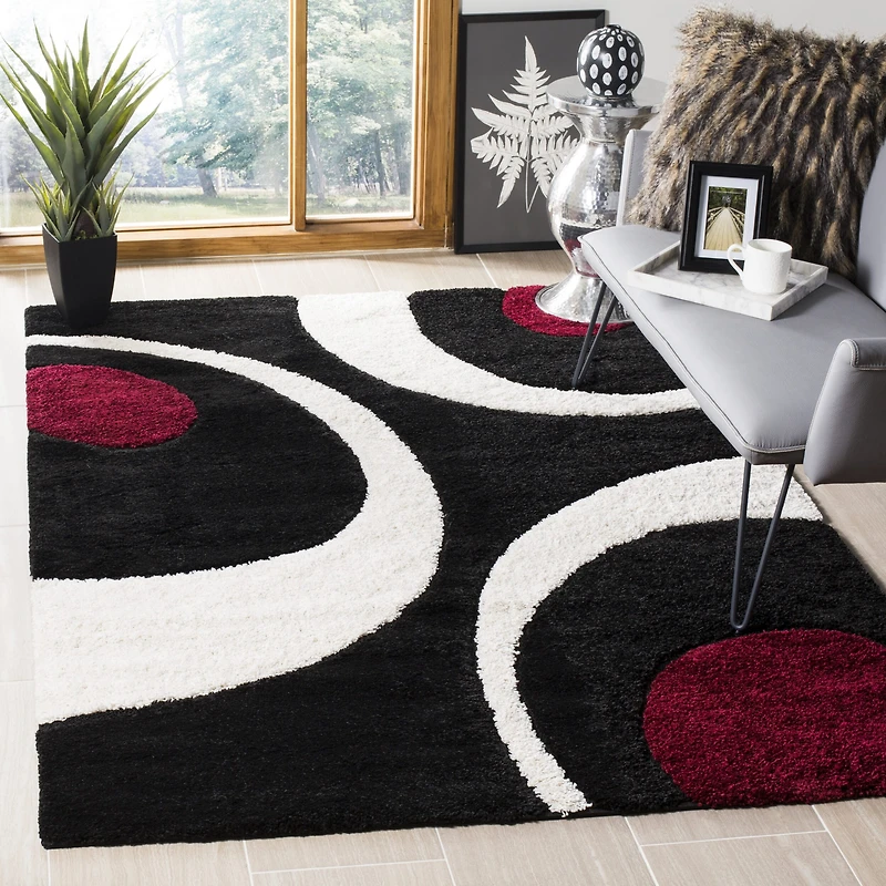 Safavieh Shag Collection Careen Geometric Area Rug